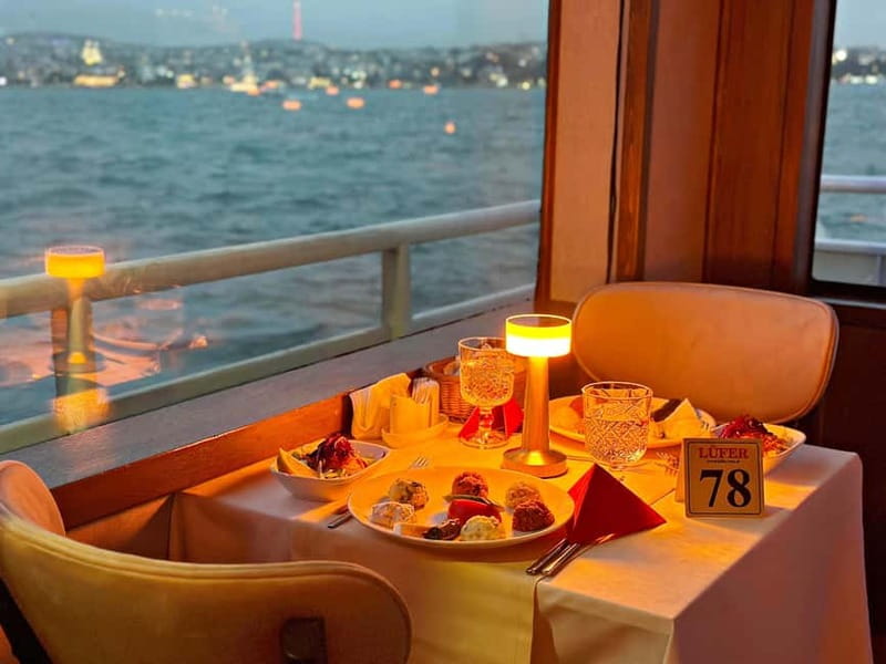 Istanbul: Bosphorus Dinner Cruise & Show with Private Table - The VIP menu and paid seating choices
