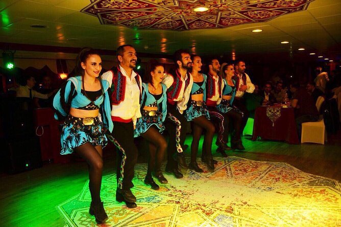Istanbul Bosphorus Dinner Cruise Turkish Night Show All inclusive - Ortaköy Mosque and the first bridge