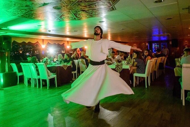 Istanbul Bosphorus Dinner Cruise Turkish Night Show All inclusive - Maiden’s Tower on the return route