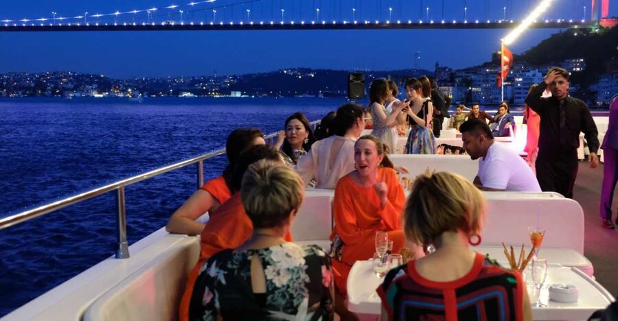 Istanbul: Bosphorus Sunset Cruise with Dinner - Galataport, Karakoy, and the city’s working waterfront