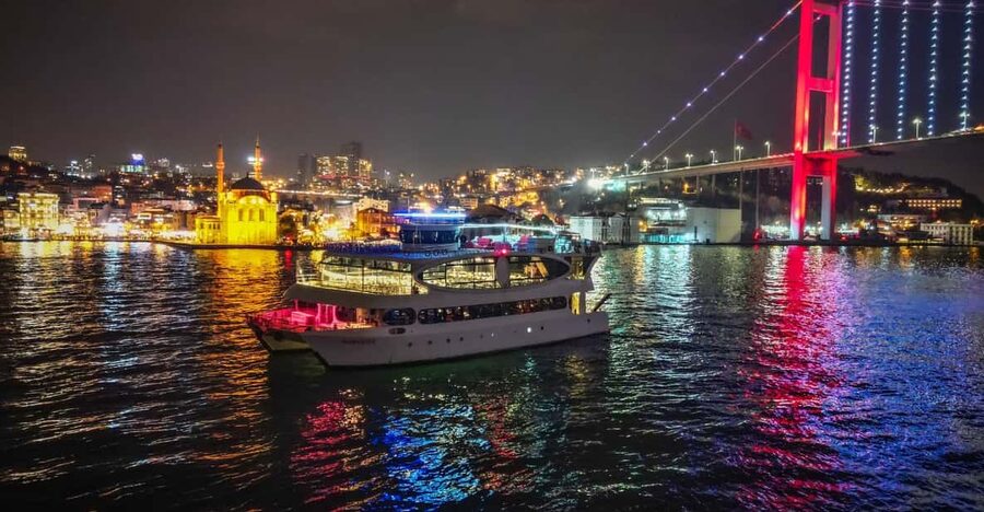 Istanbul: New Year's Eve Bosphorus Cruise Dinner & Party2027 - Dinner, meze, and the drinks package