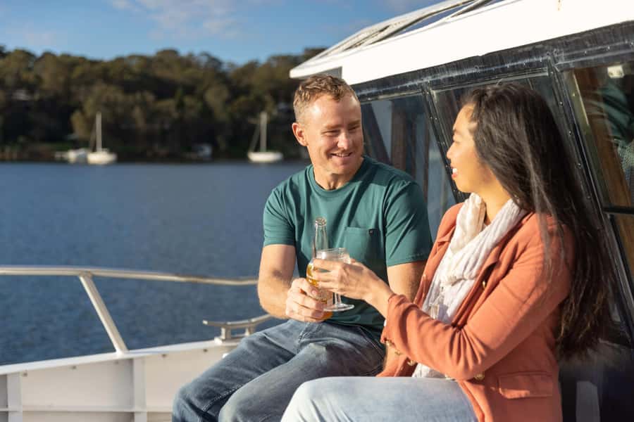 Lake Macquarie: Sunset Dinner Cruise with BBQ - The first hour: settle in with a drink and lake views