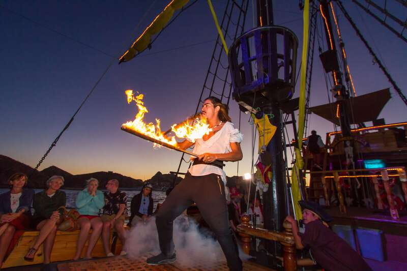 Los Cabos: Pirate Ship Sunset Cruise & Show with Dinner - One hour of Cabo views from the Sea of Cortez