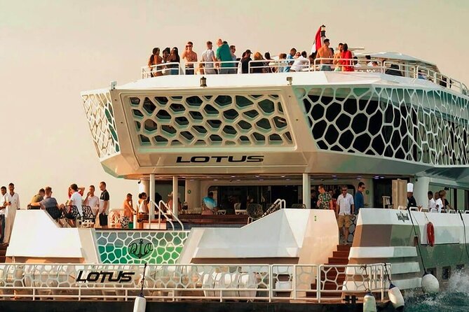Lotus Mega Yacht 3 Hours Dinner Cruise with Transfers Option - From Berth L to the Dubai Marina skyline