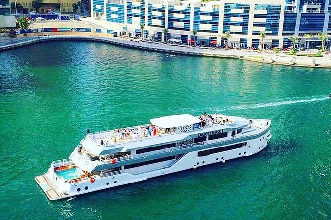 Luxury 7 Star Mega Yacht Dinner Cruise with International Buffet - A 2.5-hour route through Dubai Marina