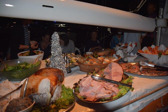 Luxury Sydney Harbor New Years Eve Fireworks Dinner Cruise 2026-7 - The buffet dinner and luxury menu