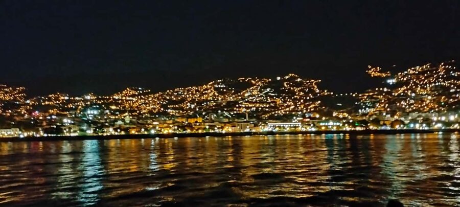 Madeira: Sunset Dinner Cruise - Funchal Bay after dark