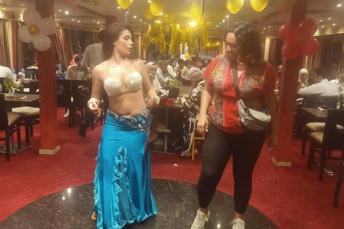 night-tour Nile dinner cruise with open buffet and belly dancer - Private hotel pickup makes the evening simple