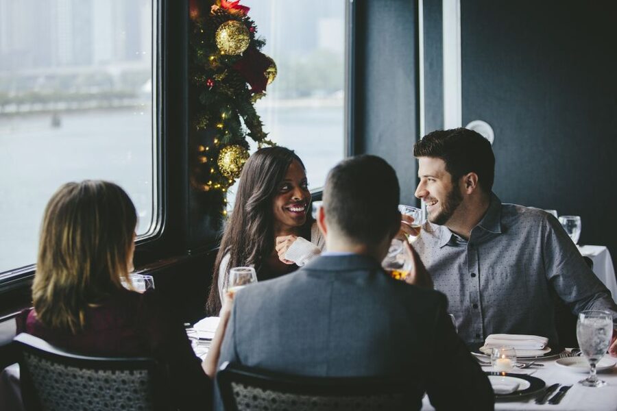NYC: Christmas Eve Buffet Lunch or Dinner Harbor Cruise - Starting at Pier 61 on Christmas Eve