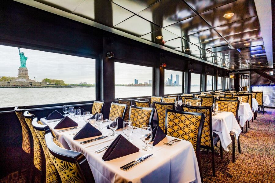 NYC: City Cruises Brunch, Lunch, or Dinner Buffet Cruise - The Hudson River views from Chelsea to Lower Manhattan