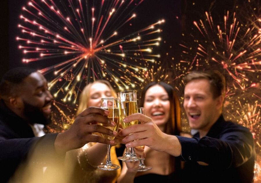 NYC: New Year's Eve Buffet Dinner Fireworks Harbor Cruise - DJ music, dancing, and holiday atmosphere