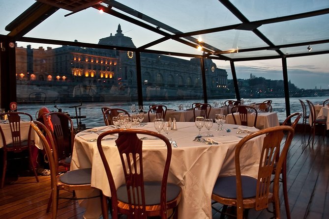Paris 3-Courses Gourmet Dinner Seine River Cruise with Champagne - What the $136.76 price buys you