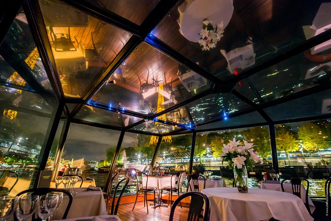Paris Seine River Dinner Cruise with Champagne and Window Seating - Choosing between the 6:15 and 8:45 p.m. departures