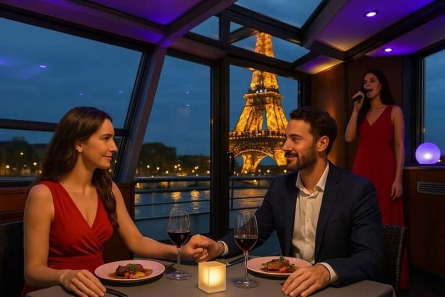 Paris: Seine River Dinner Cruise with Live Music - The Seine route and its famous views