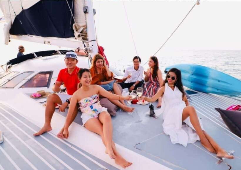Phuket: Coral Island Catamaran Cruise with Sunset Dinner - Snorkeling near Coral Island