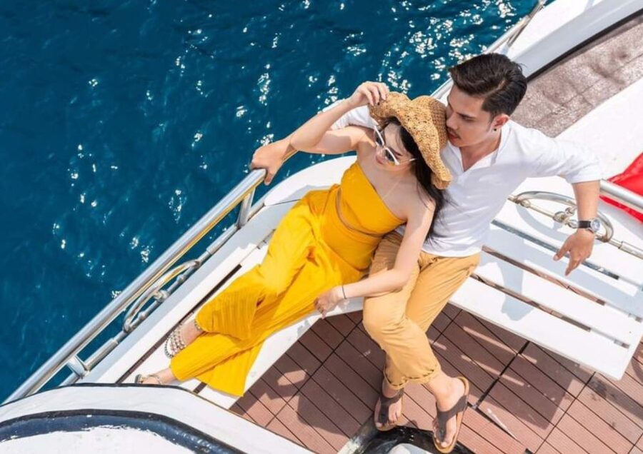 Phuket: Melody Sunset Dinner Cruise - Cruising toward Promthep and Krating Capes