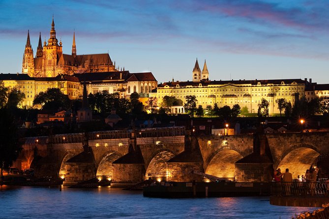 Prague Night Tour and River Vltava Dinner Cruise - The first river views before dinner