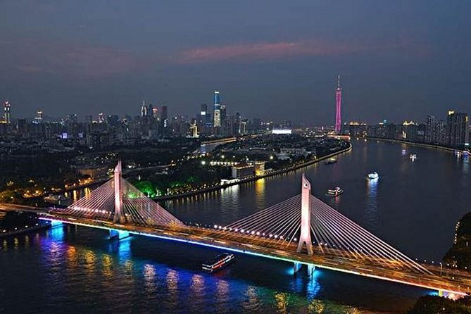 Private Guangzhou Night Tour VIP Cruise and Dim-Sum Dinner Option - Seeing Guangzhou’s modern riverfront by night