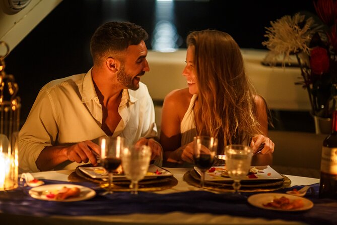 Private Luxury Sunset Dinner Cruise – 51' Leopard Yacht in Cancun - Leaving from Marina Muelle Flamingos