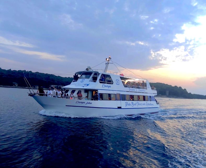 Pula: Dolphin&Sunset Cruise in Brijuni with Dinner&Drinks - Key points to know before booking