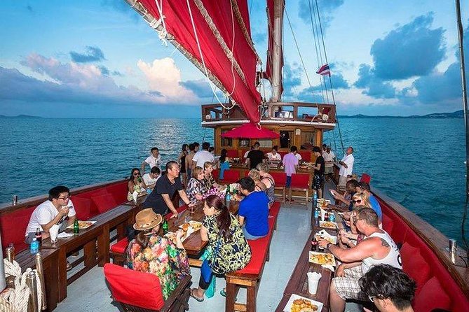 Red Baron : A Sunset Dinner Cruise from Koh Samui with Return Transfer - Heading toward Koh Som and the limestone coast