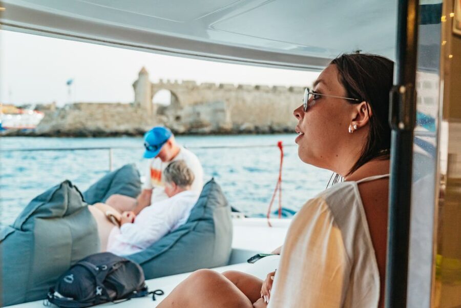 Rhodes: Sunset Catamaran Cruise with Dinner Buffet & Drinks - Practical Tips Before You Go