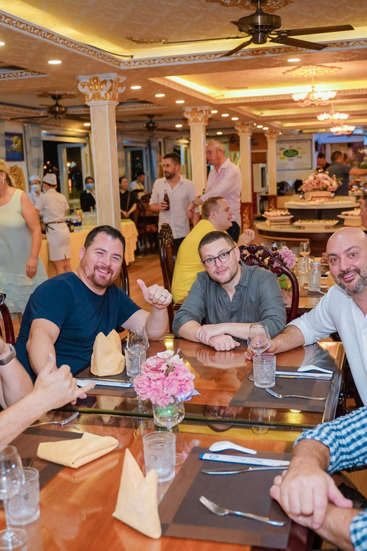 Saigon Dinner On Cruise Tour With Private Table - From hotel pickup to the port at sunset