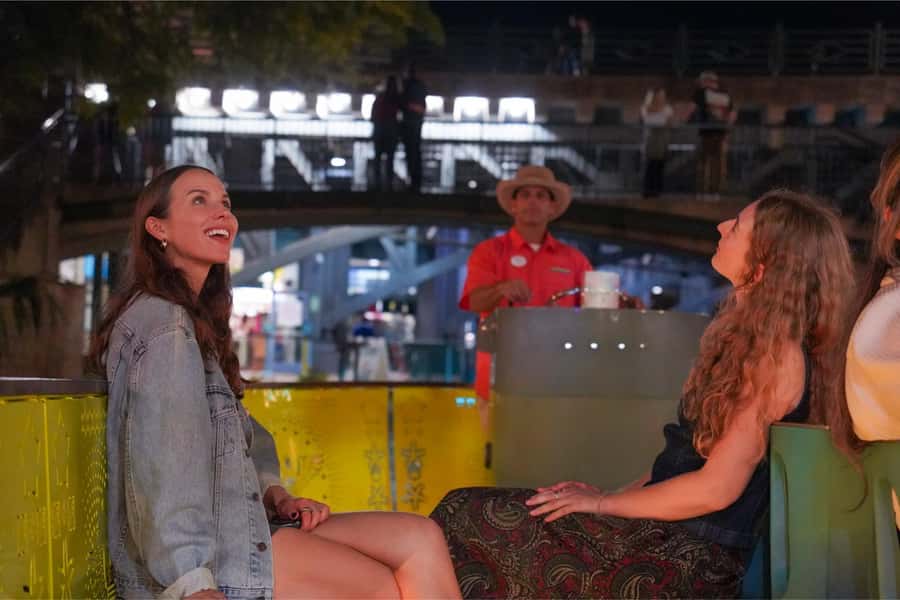 San Antonio Premium Night Driving Tour with Dinner & Cruise - Dinner by the River Walk