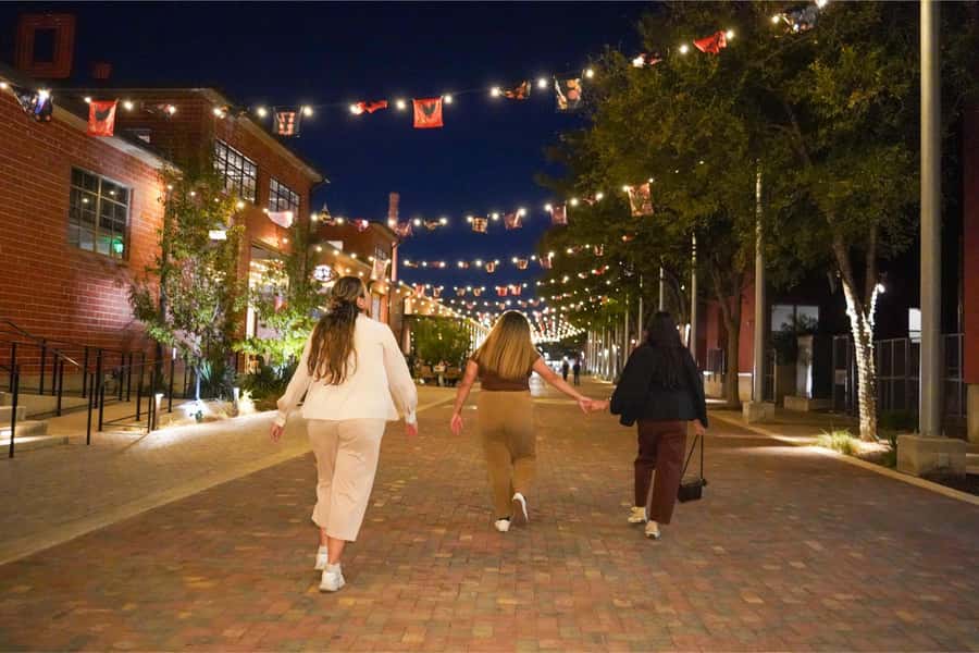 San Antonio Premium Night Driving Tour with Dinner & Cruise - The River Walk cruise at the end