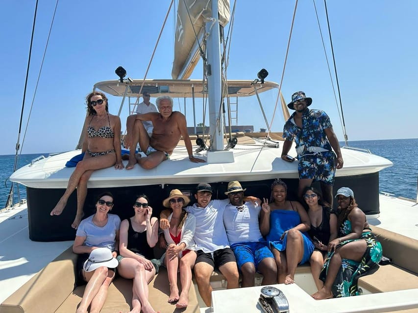 Santorini: Luxury Sunset Cruise with Dinner, BBQ, and Drinks - Thirasia brings dinner, drinks, and open views