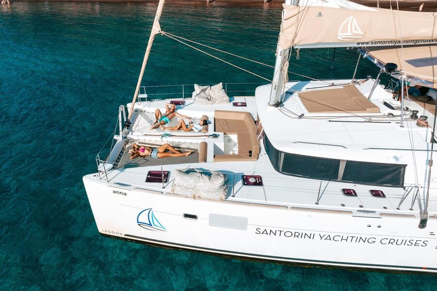 Santorini: Luxury Sunset Cruise with Dinner, BBQ, and Drinks - Sunset is the payoff