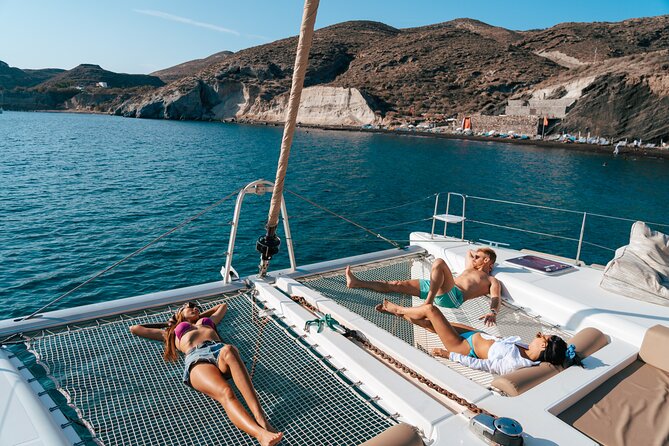 Santorini Sunset Sailing Cruise: Dinner, BBQ, Open Bar, Transfers - The Santorini Volcano And Sulfur-Rich Hot Springs
