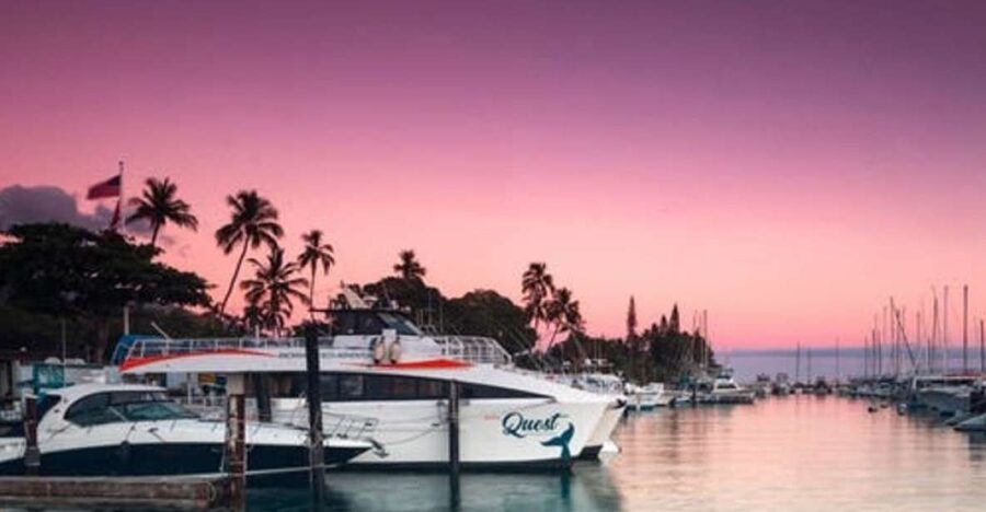 South Maui: Sunset Cruise with 4-Course Dinner and Drinks - The 1.5-hour catamaran ride and the changing Maui light