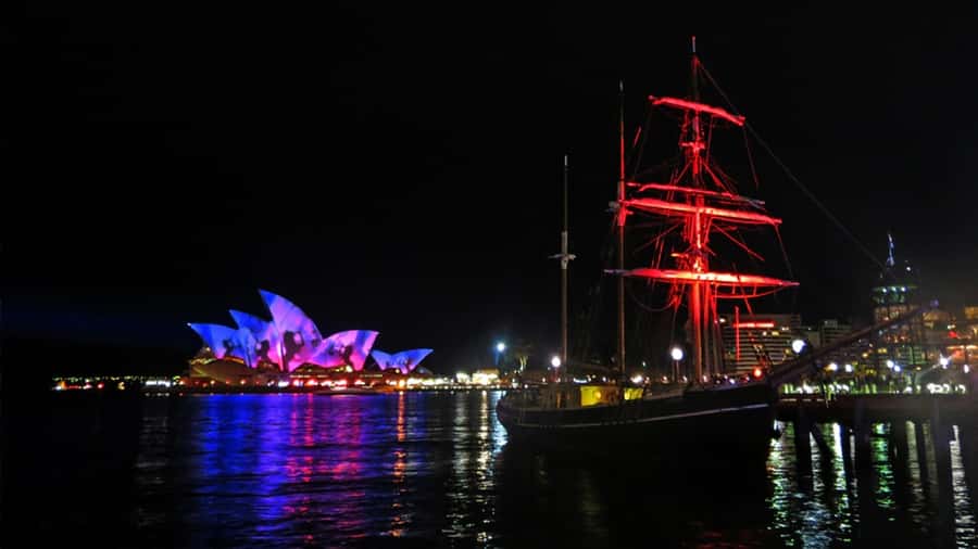 Sydney Harbour: Tall Ship Vivid Dinner Cruise - Key points to know before you go