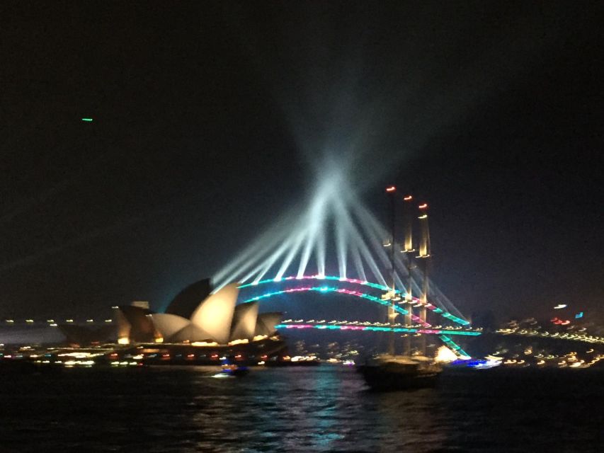 Sydney Harbour: Tall Ship Vivid Dinner Cruise - Weather, warmth, and comfort on the open deck