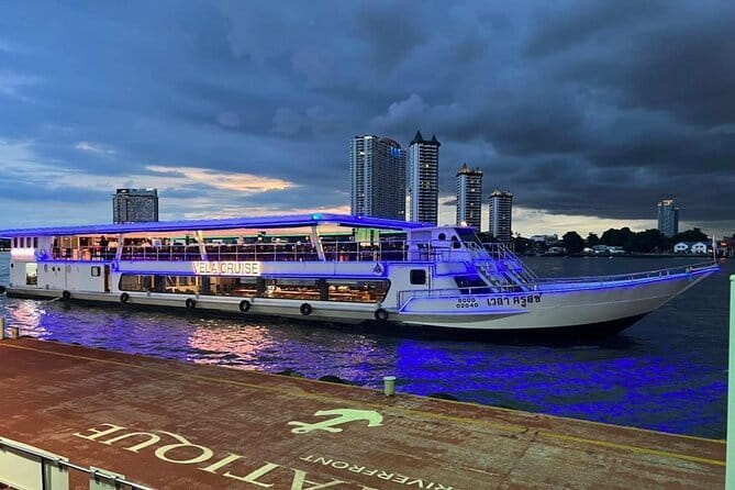 Vela Dinner Buffet Cruise with Bangkok Night Views and Shows - Key points at a glance