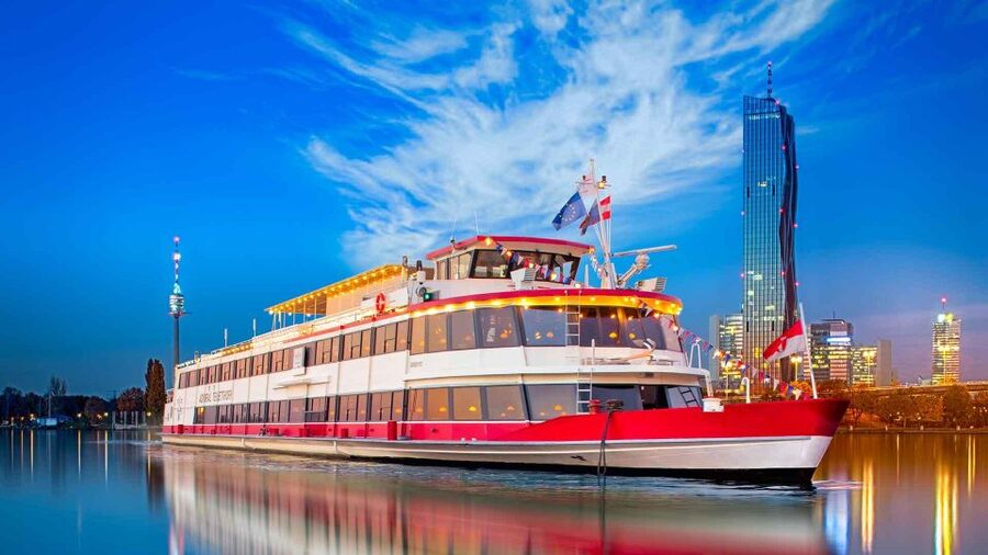 Vienna: 3.5-Hour Danube 70s, 80s, 90s Party Cruise w/ Dinner - DJ Mel Merio and the music timeline