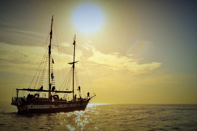 Yo Ho Pirate Sunset Dinner Cruise in Cabo San Lucas - Dinner on a bench, pirate-style
