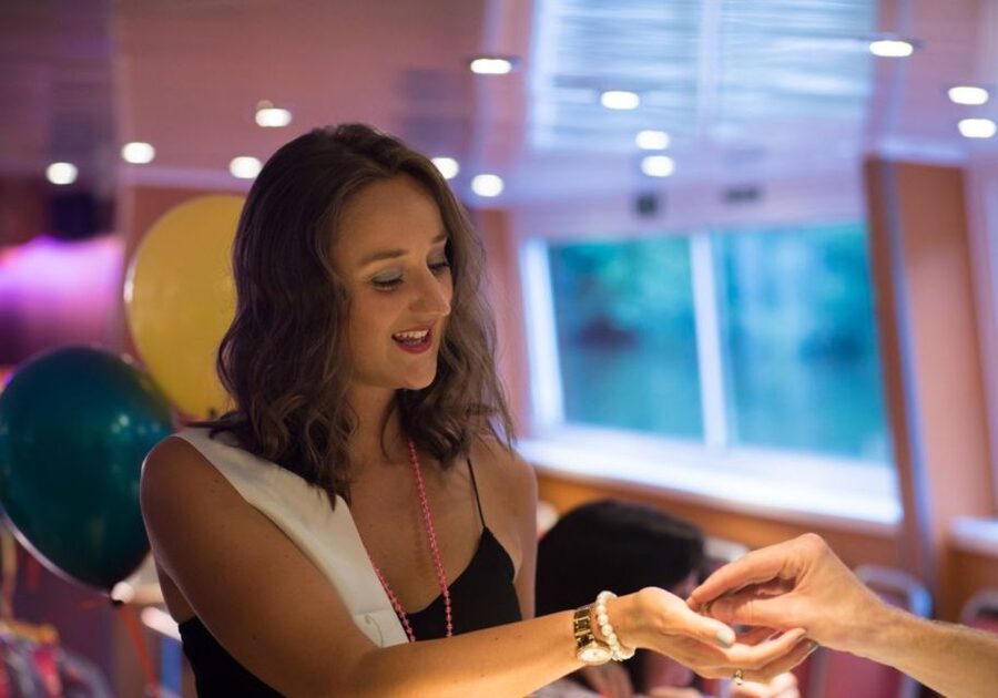 York: Party Cruise with Drink, Dinner, and DJ - Boarding at Kings Staith